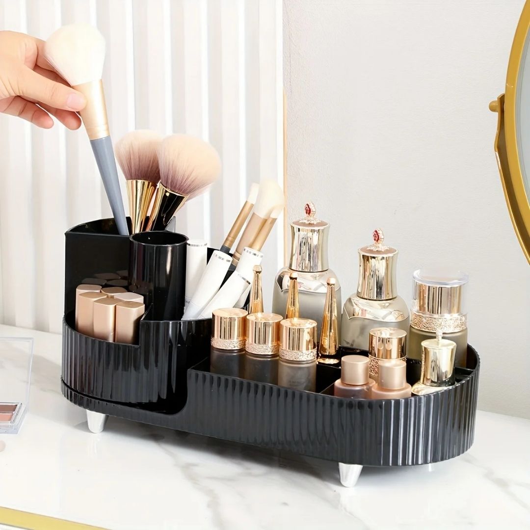 Bathroom Organiser Acrylic Rotating Keeps Tidy - Caspri