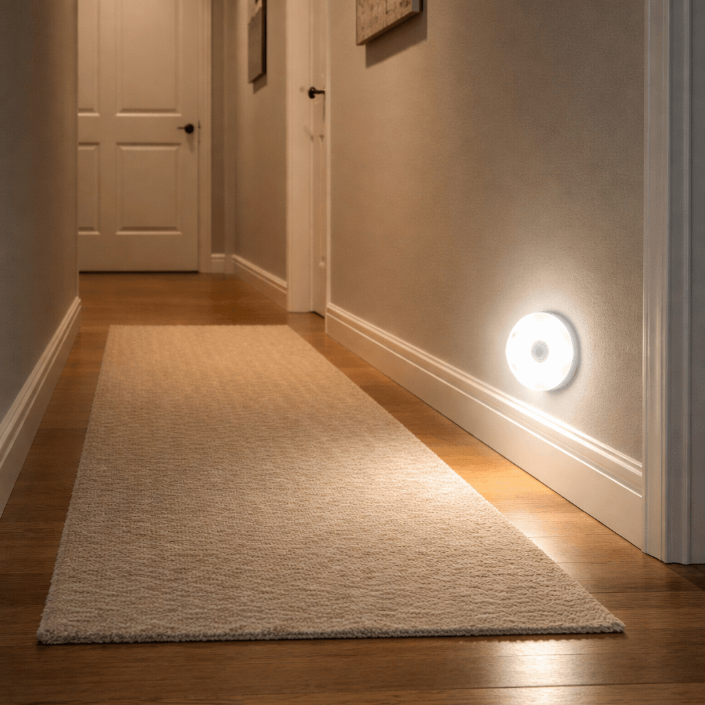 Motion Sensor LED Night Light | Rechargeable Wireless Light for Wardrobe, Kitchen & Stairs