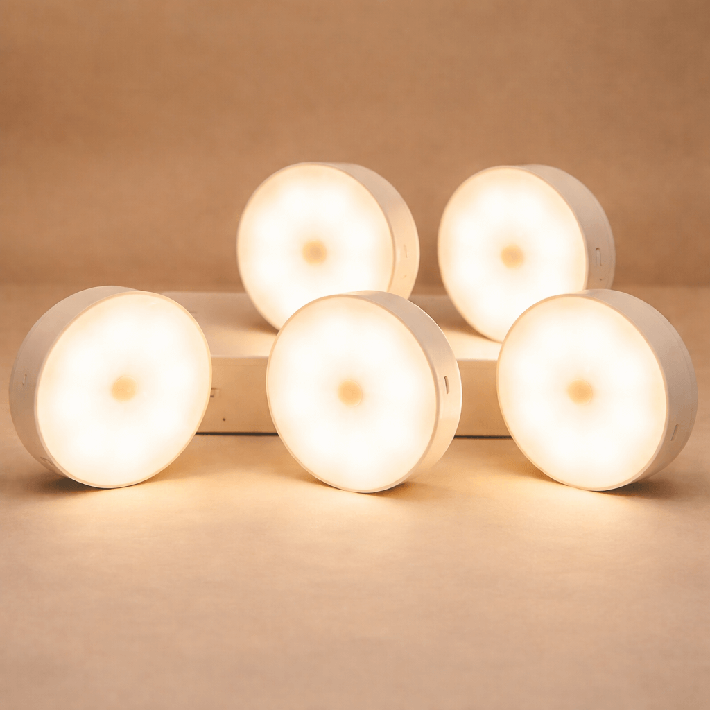 Motion Sensor LED Night Light | Rechargeable Wireless Light for Wardrobe, Kitchen & Stairs
