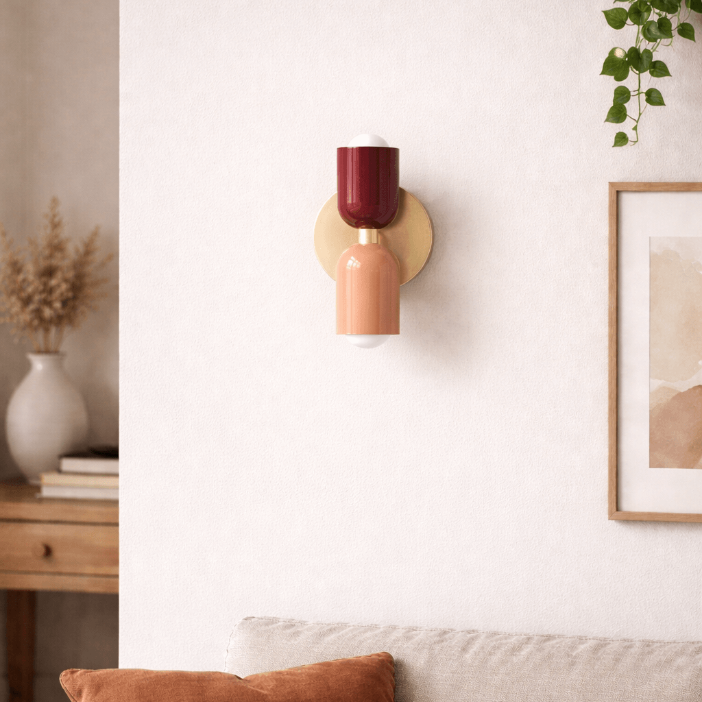 Colourful Nordic Wall Light | Warm Bedside & Living Room Wall Lamp