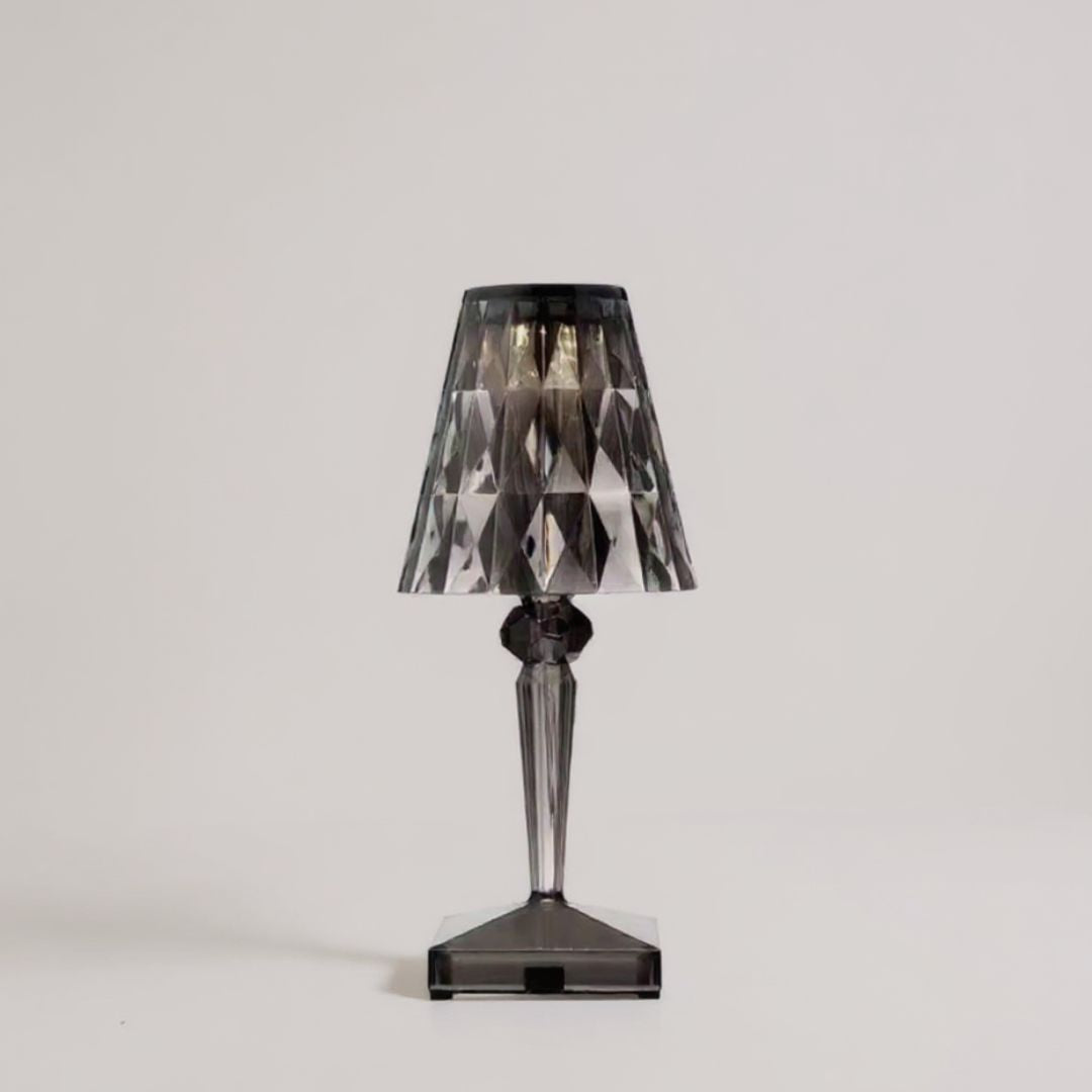 Crystal Diamond LED Desk Lamp Modern USB Rechargeable – Caspri