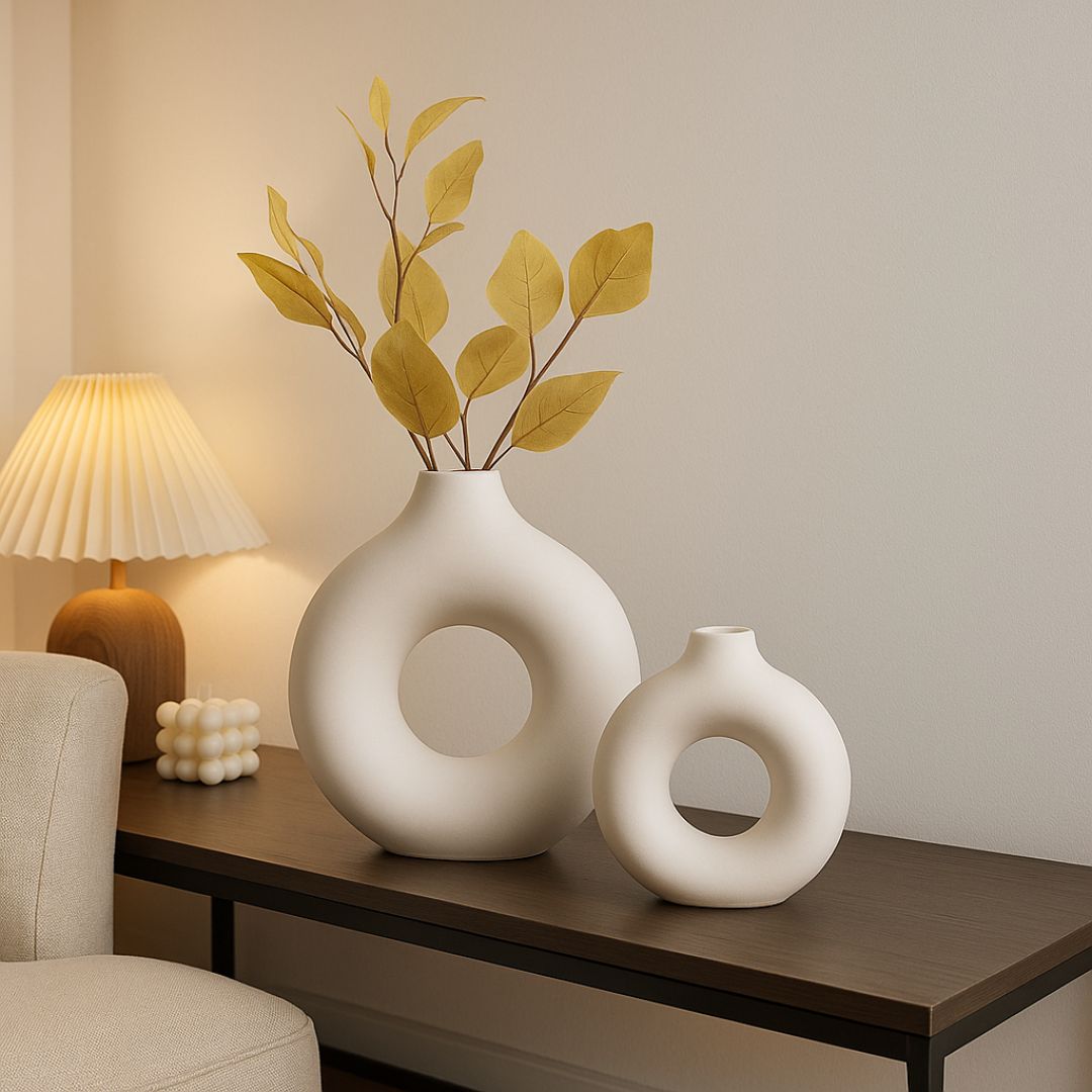 Donut Shape Vase Decorative Small Flower Arrangement – Caspri