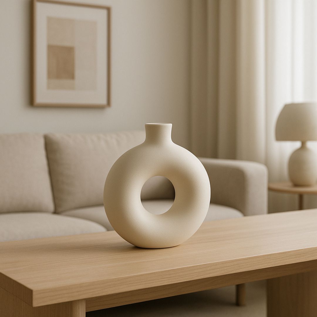 Donut Shape Vase Decorative Small Flower Arrangement – Caspri