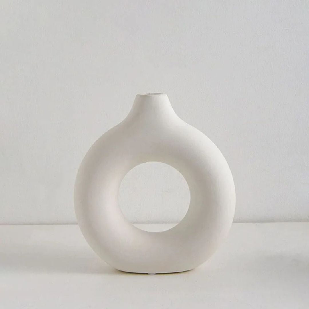 Donut Shape Vase Decorative Small Flower Arrangement – Caspri