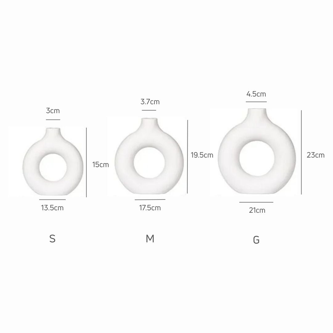 Donut Shape Vase Decorative Small Flower Arrangement – Caspri
