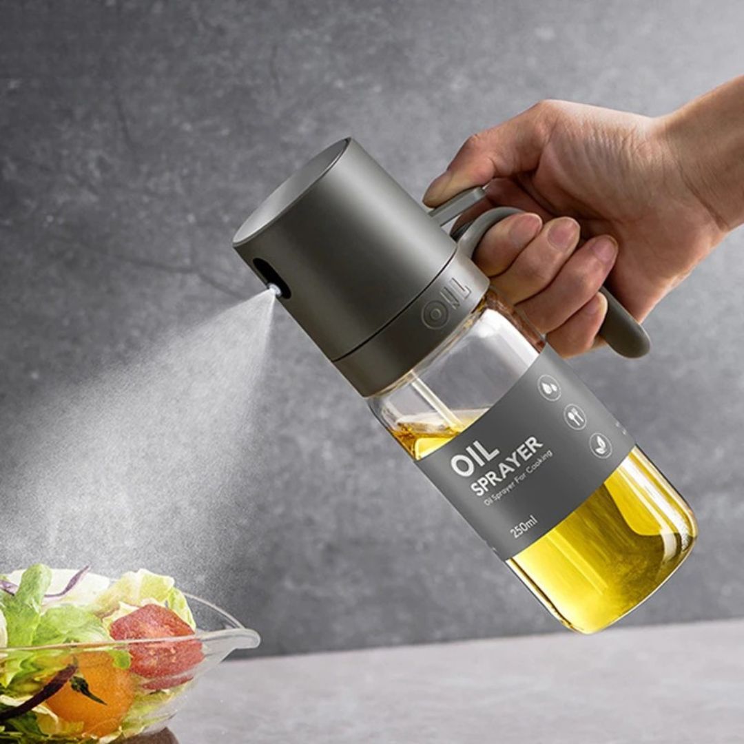 Oil Spray Bottle 250 ml, Borosilicate Glass Olive Oil Mister – Caspri