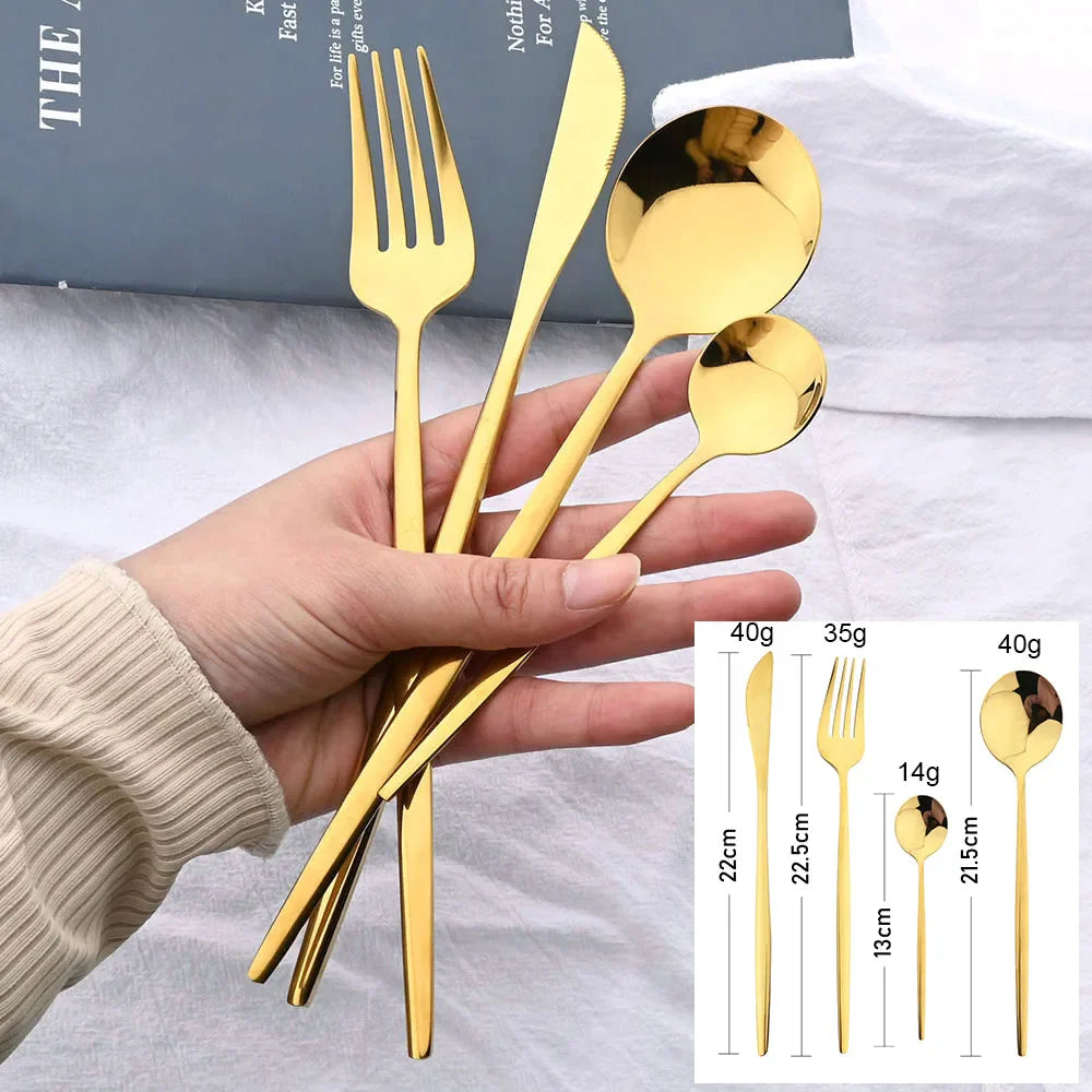 24 Piece Stainless Steel Cutlery Set For Home Entertaining - Caspri