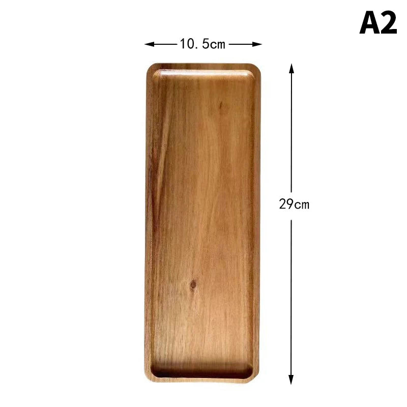 Wooden Serving Tray Plate Multi-Purpose Kitchen – Caspri