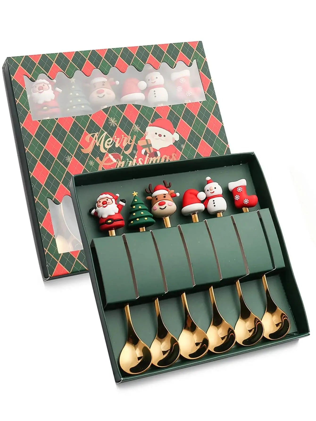 Gold Stainless Steel Cutlery Set for Festive Christmas Hosts - Caspri