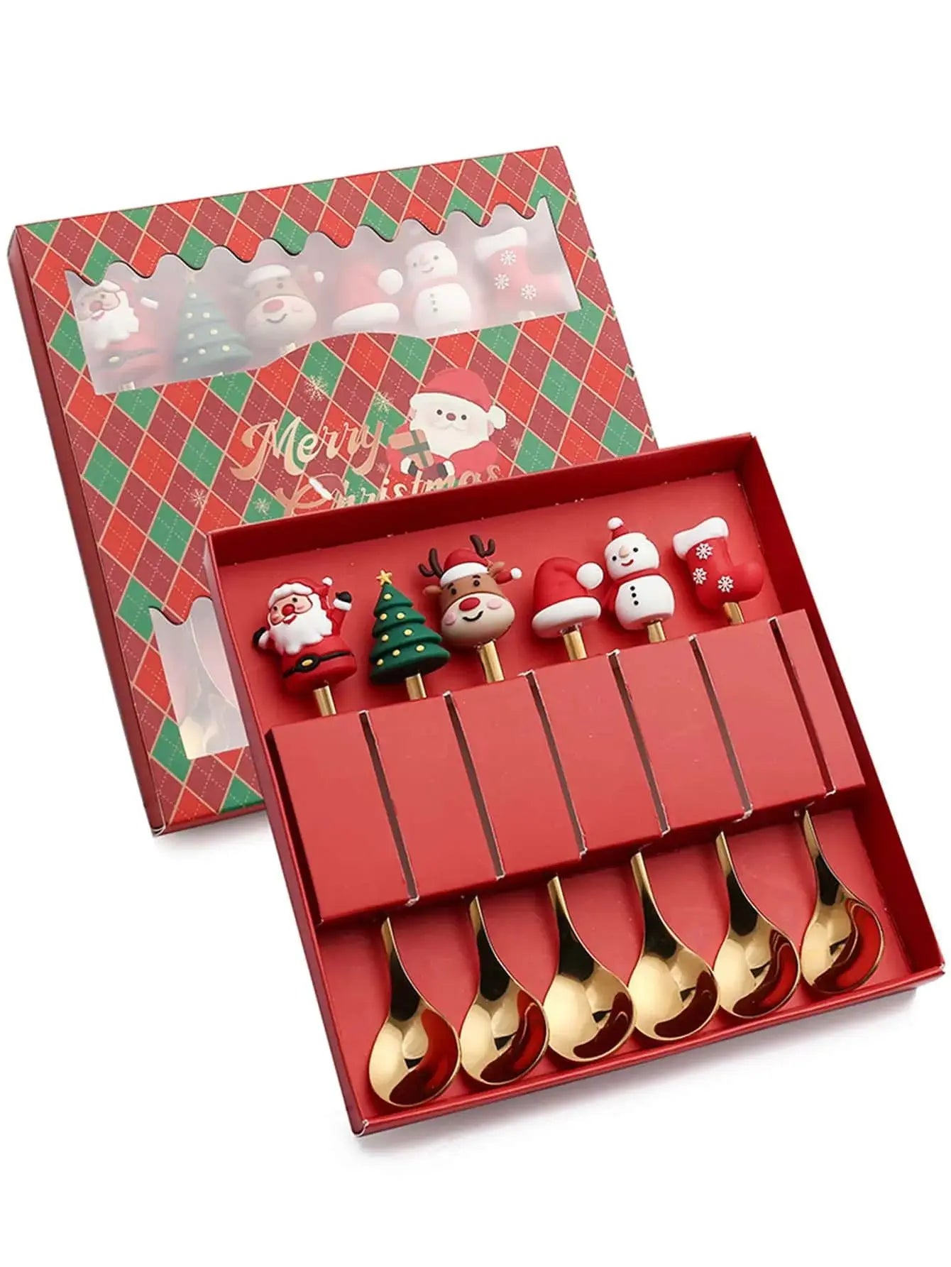 Gold Stainless Steel Cutlery Set for Festive Christmas Hosts - Caspri