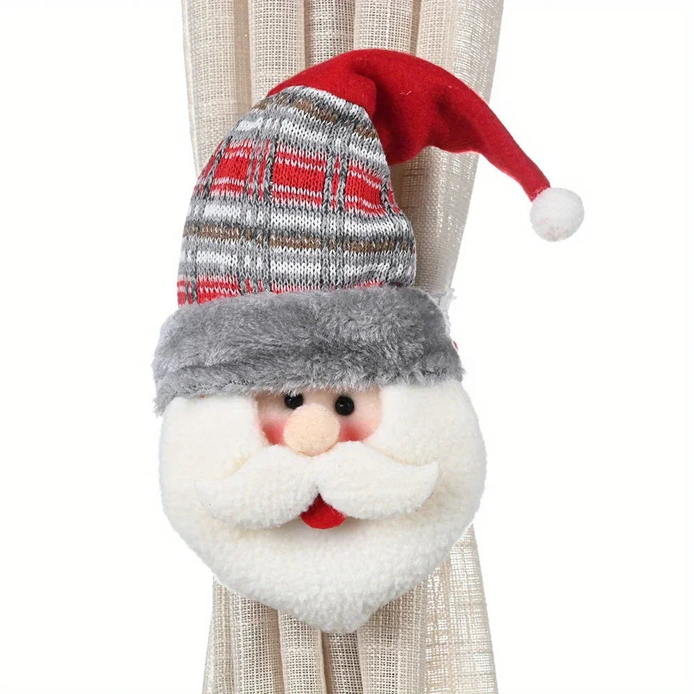 Christmas Curtain Buckle Decor For Festive Window Makeover - Caspri