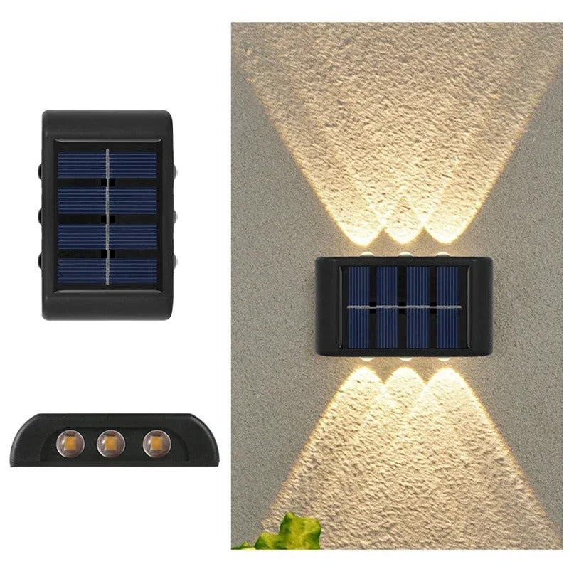 Solar LED Outdoor Wall Light with Dusk to Dawn Sensor | Waterproof Garden & Patio Light