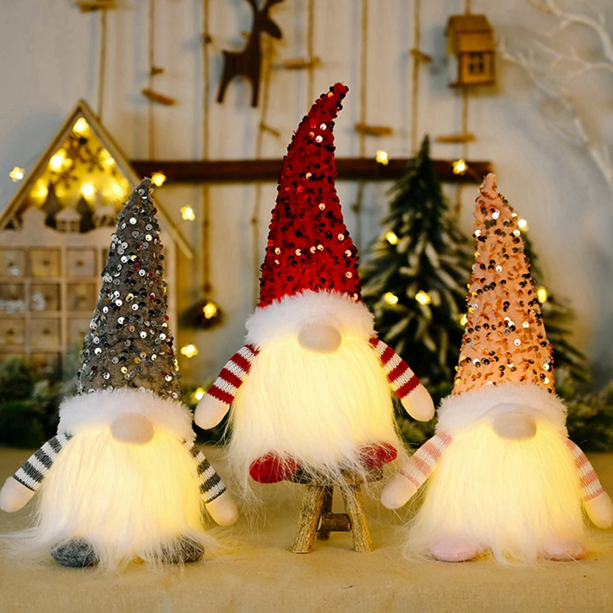 Glowing Christmas Elf Decorations for a Cosy Family Home - Caspri