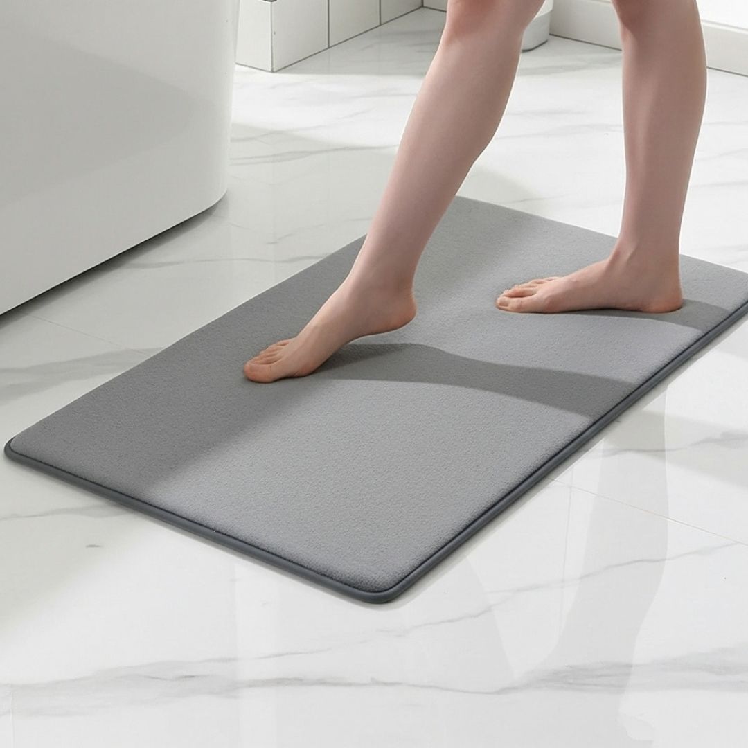 Bathroom Mat Coral Velvet Non Slip Super Absorbent - Caspri