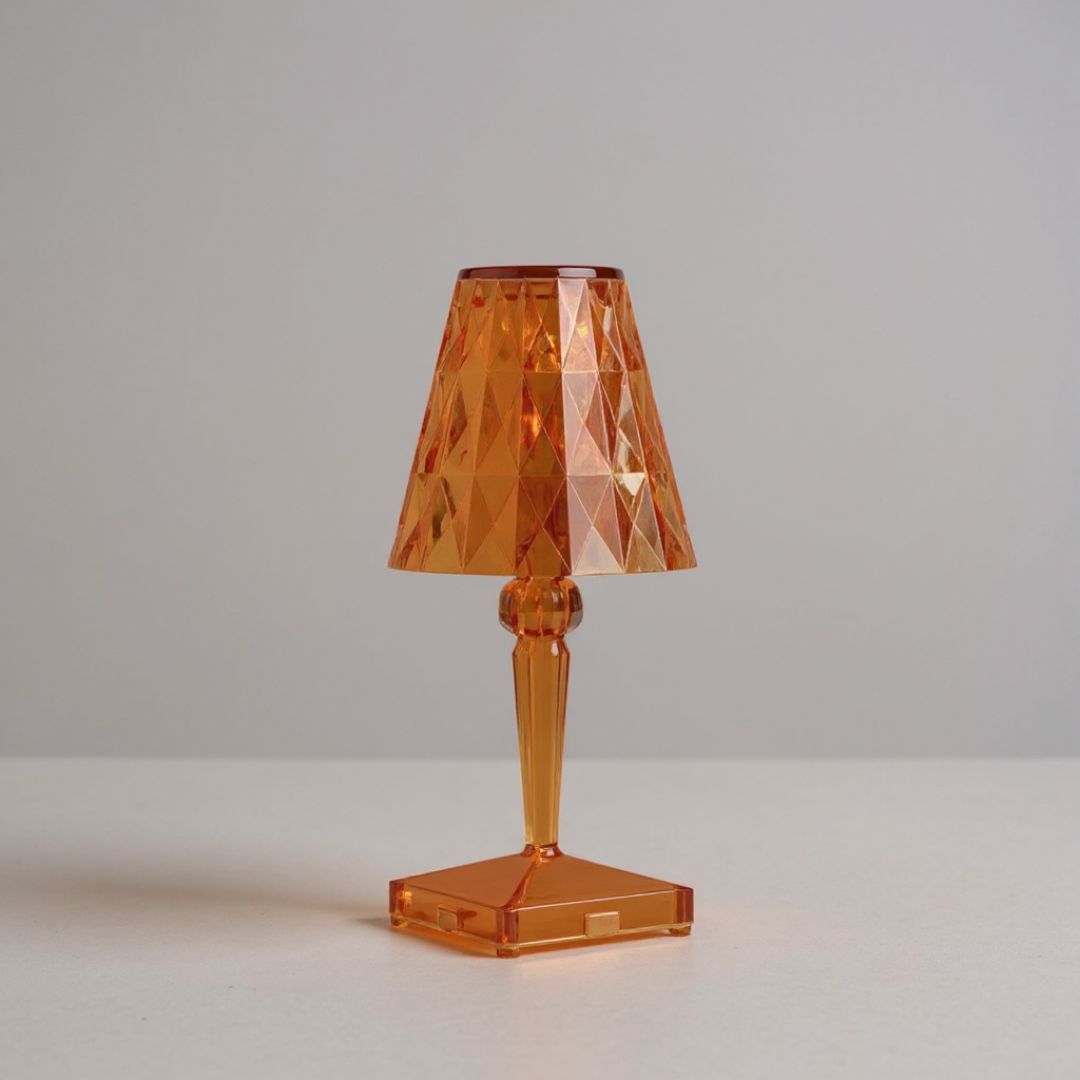 Crystal Diamond LED Desk Lamp Modern USB Rechargeable – Caspri