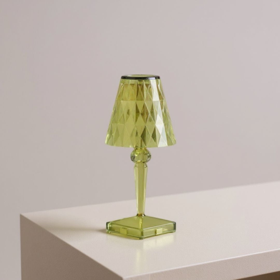 Crystal Diamond LED Desk Lamp Modern USB Rechargeable – Caspri