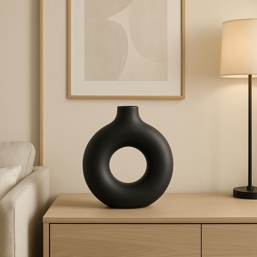 Donut Shape Vase Decorative Small Flower Arrangement – Caspri