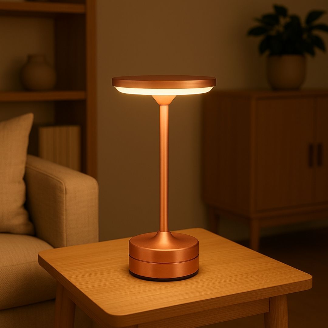 LED Table Lamp Touch Sensor Modern Metallic Colours – Caspri