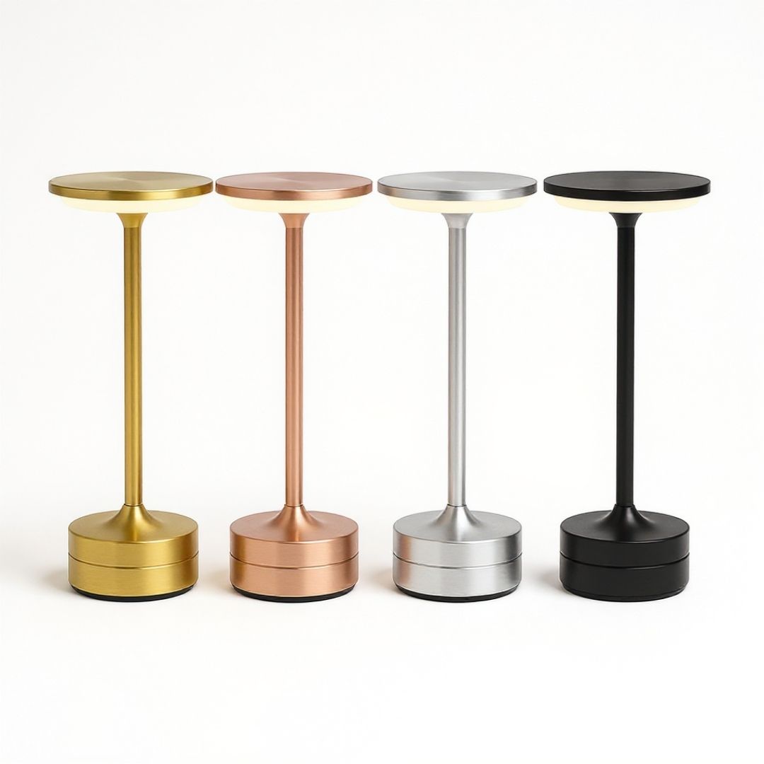 LED Table Lamp Touch Sensor Modern Metallic Colours – Caspri