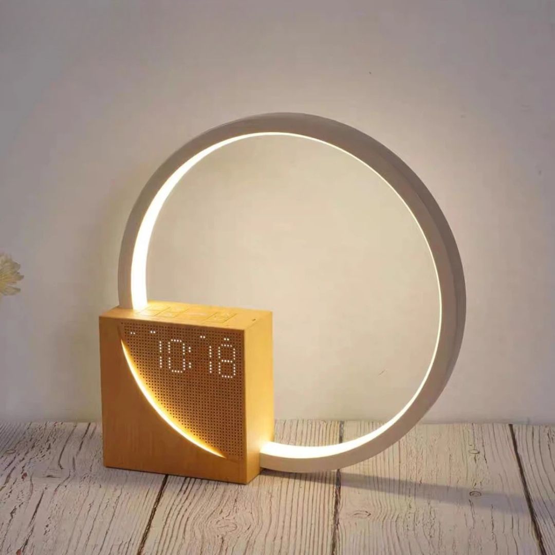 LED Night Light with Alarm Clock & White Noise – Caspri