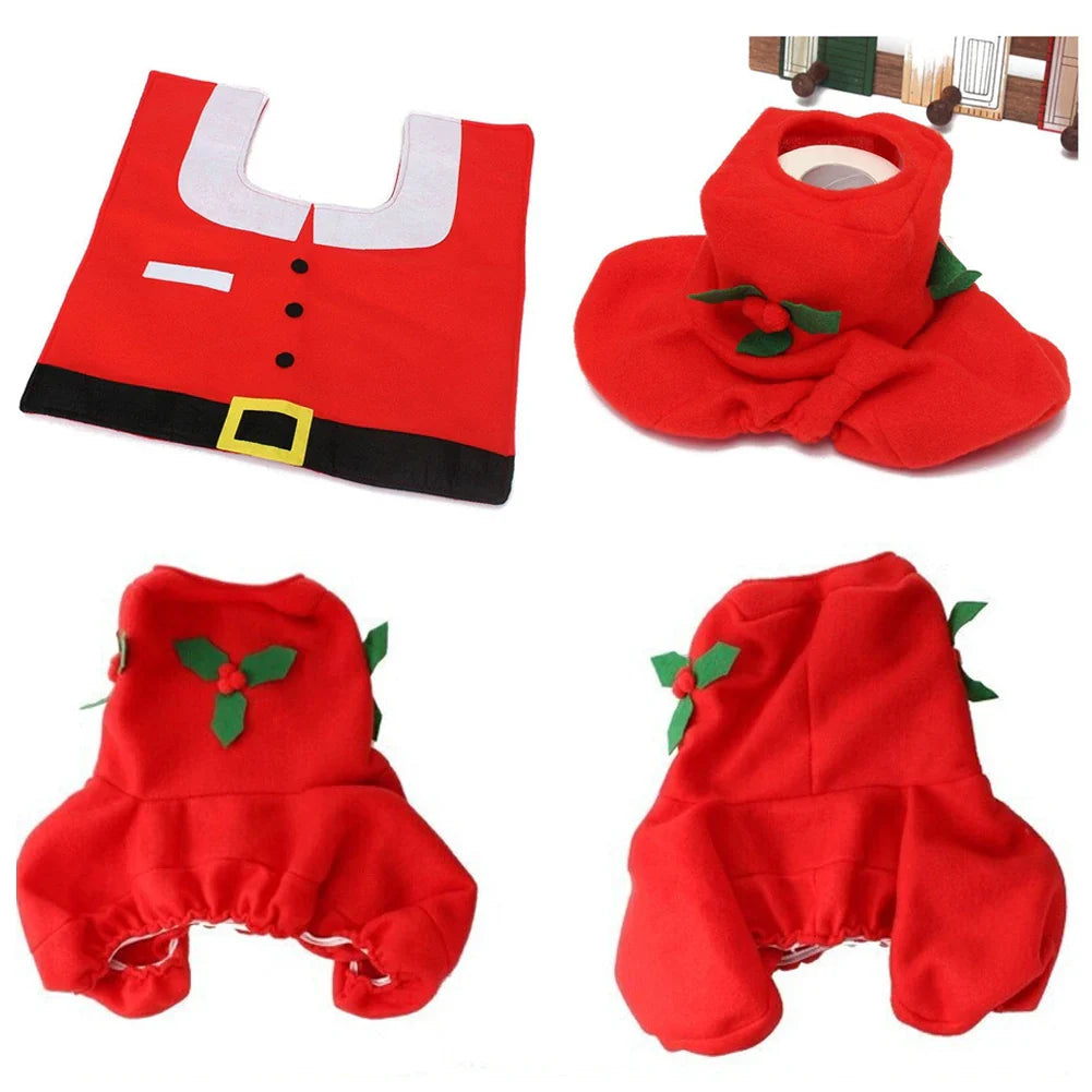 Christmas Bathroom Mats Kit For Home Decor Lovers Festive - Caspri