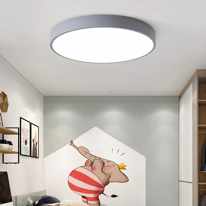 Macaron LED Nordic Ceiling Light, Modern Minimalist Design – Caspri