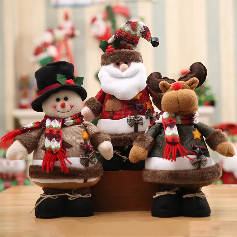 Christmas Decoration Santa Claus And Elves Plush Gift Idea - Caspri