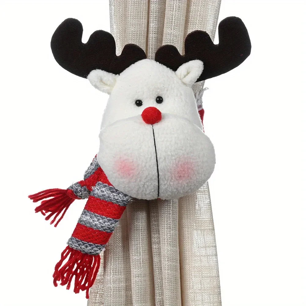 Christmas Curtain Buckle Decor For Festive Window Makeover - Caspri