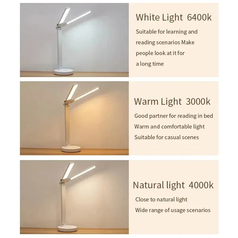 USB Rechargeable LED Desk Lamp, Foldable & Dimmable – Caspri