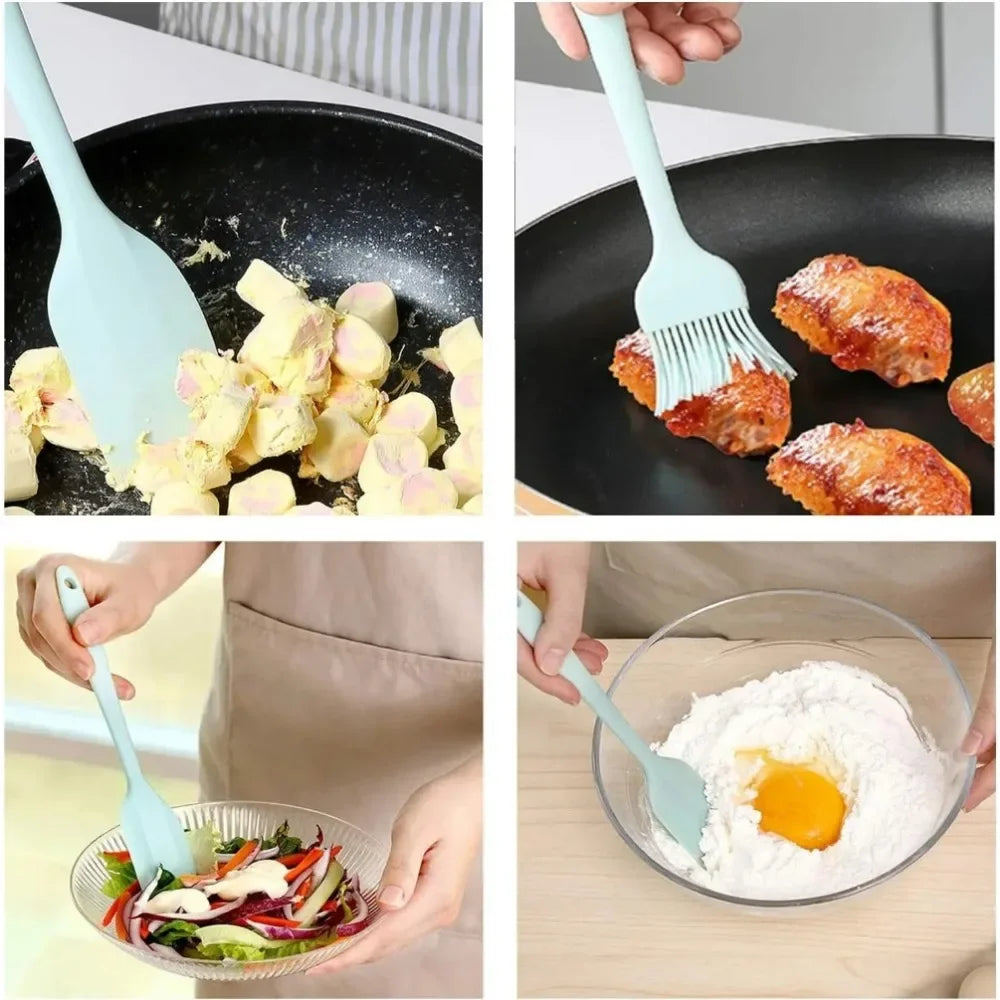Silicone Kitchen Utensils Set, 6-Piece Heat-Resistant Cooking Tools – Caspri