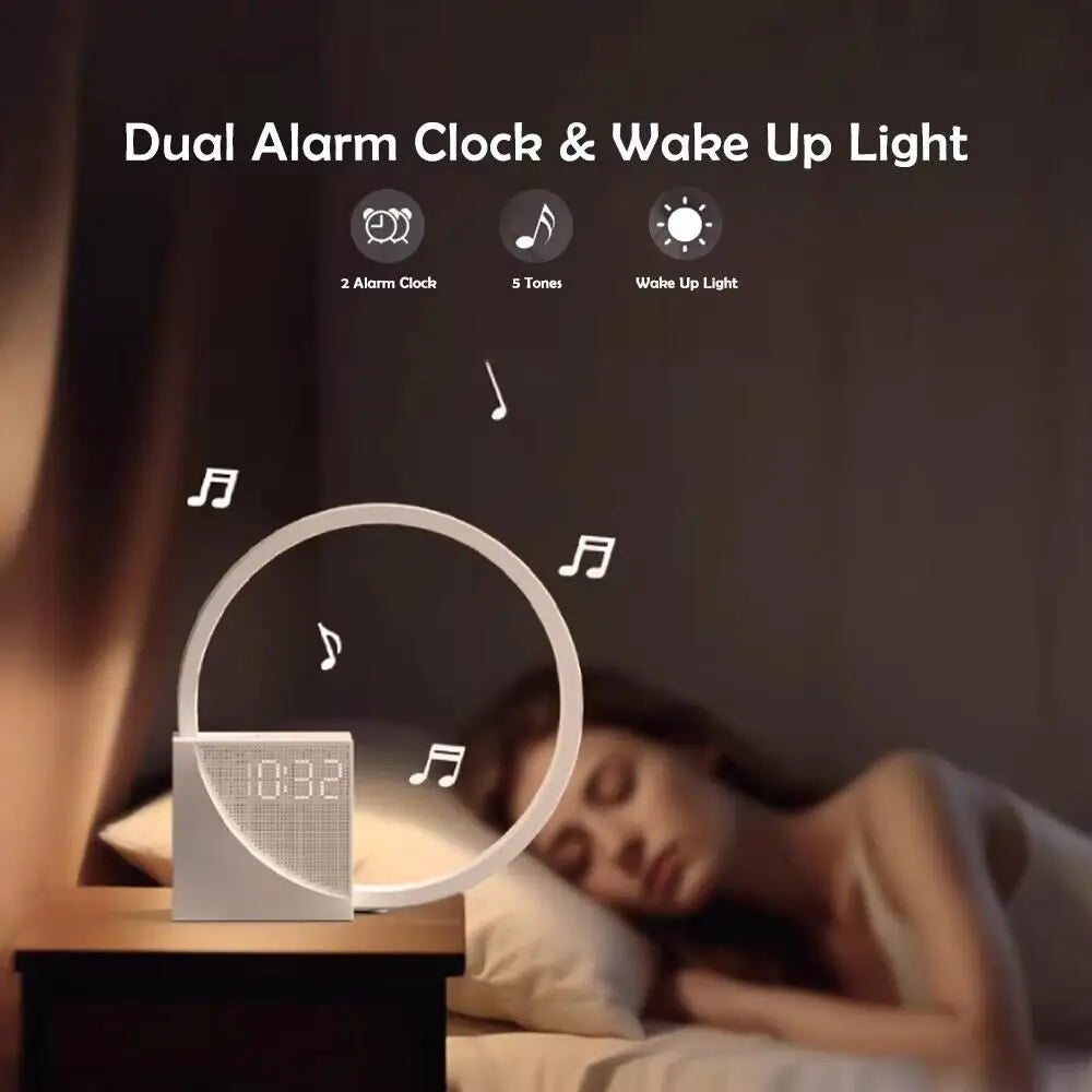 LED Night Light with Alarm Clock & White Noise – Caspri