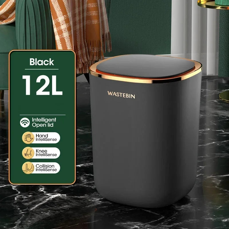 Bathroom Bin Sensor 12L IPX5 Slim Hands Free - Caspri