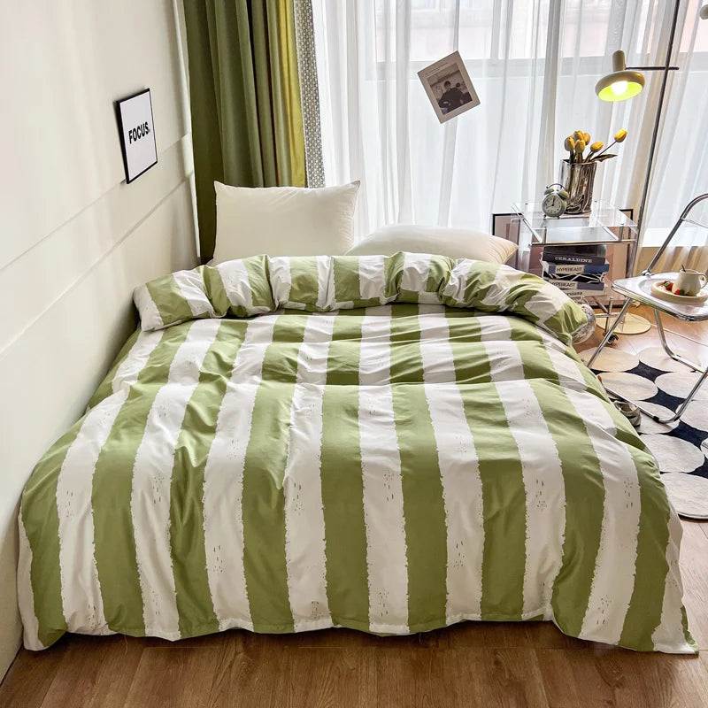 Striped Duvet Cover, Modern Skin-Friendly Bed Linen – Caspri