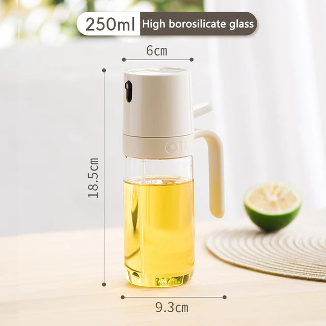 Oil Spray Bottle 250 ml, Borosilicate Glass Olive Oil Mister – Caspri