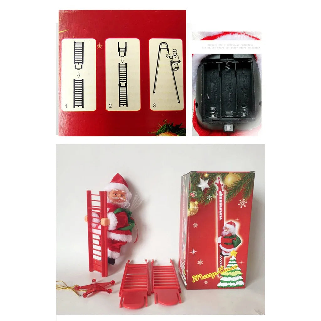 Musical Santa Ornament With Music For Modern Home Decor - Caspri