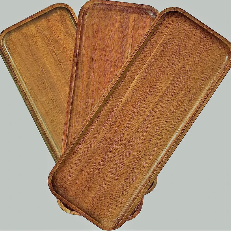 Wooden Serving Tray Plate Multi-Purpose Kitchen – Caspri