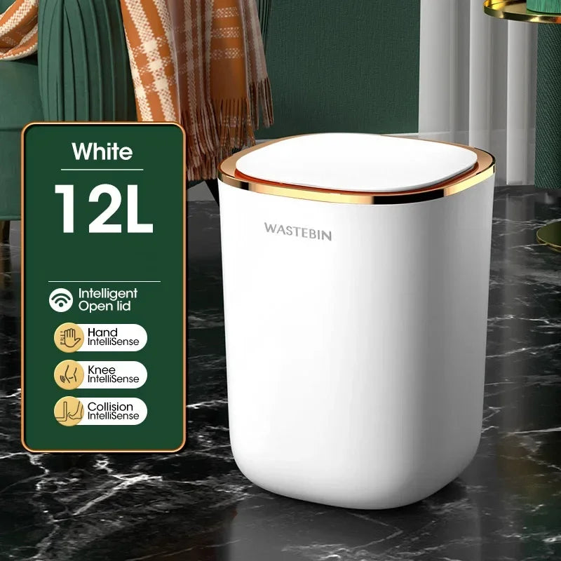 Bathroom Bin Sensor 12L IPX5 Slim Hands Free - Caspri
