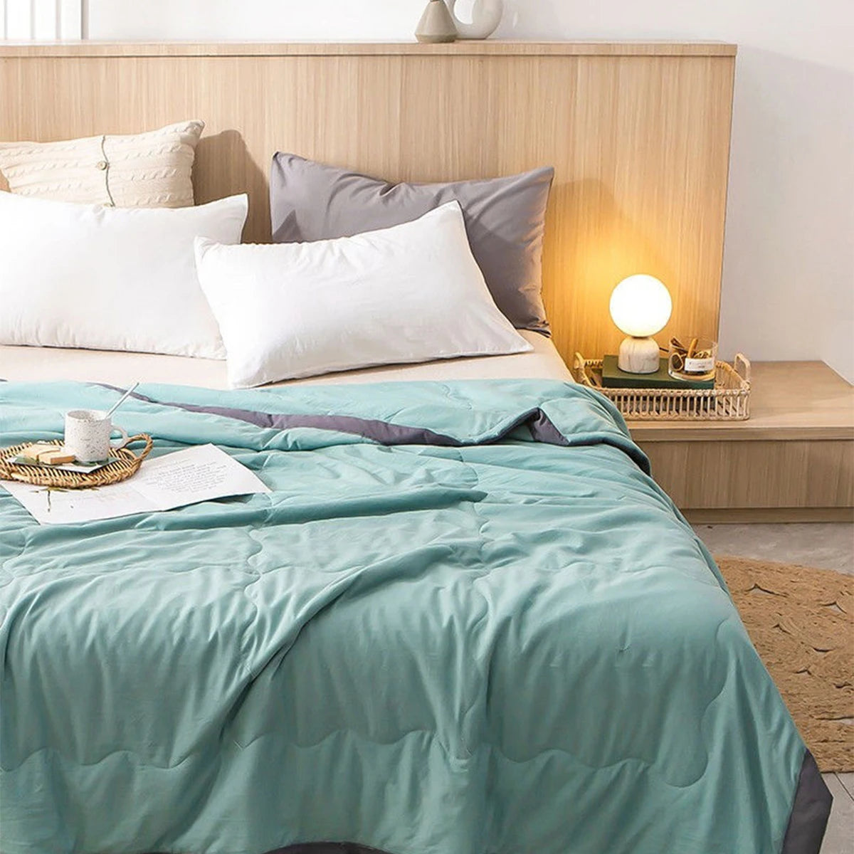 Bedding Set Cotton Double Modern Cosy Breathable Colour