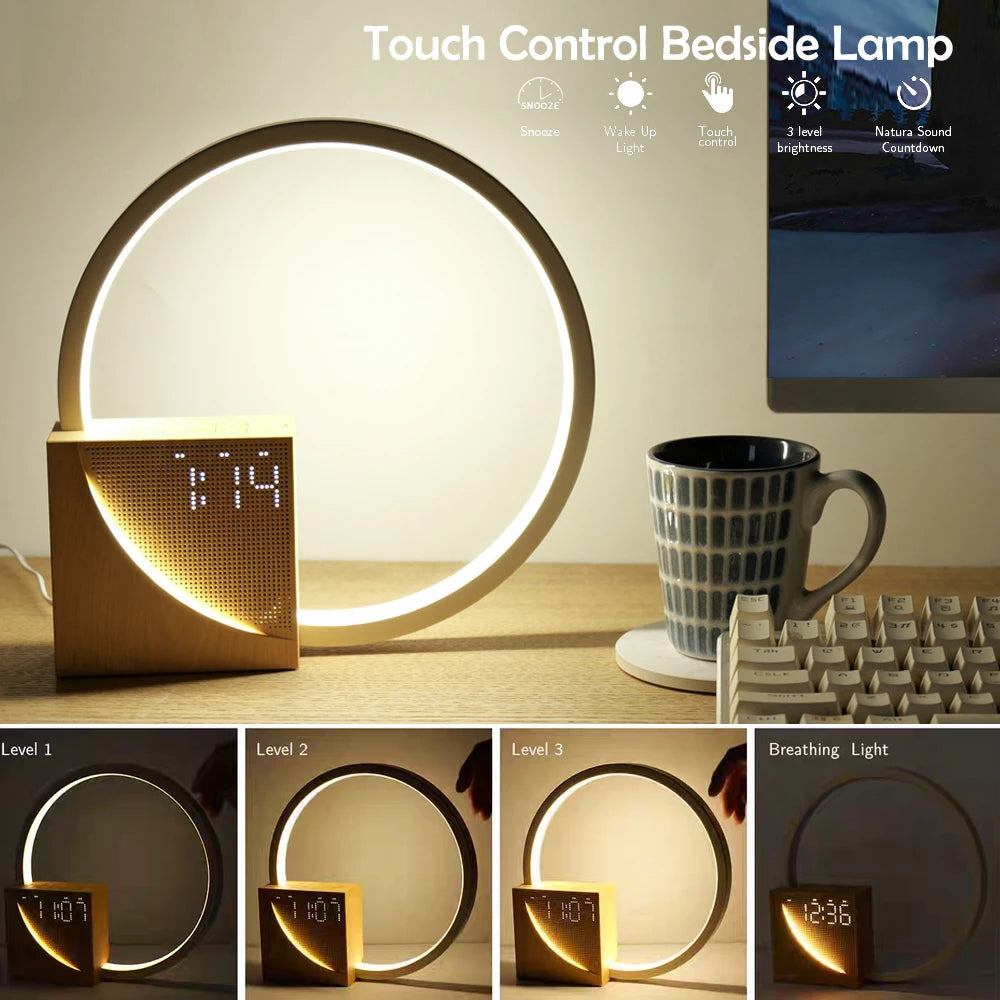 LED Night Light with Alarm Clock & White Noise – Caspri