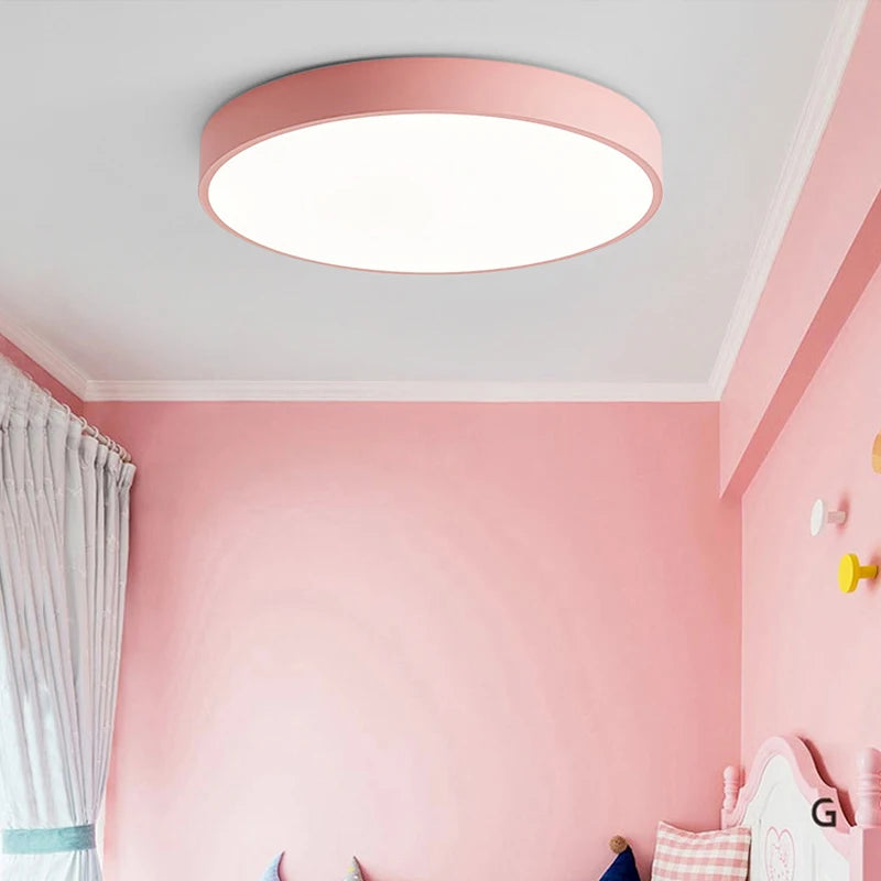 Macaron LED Nordic Ceiling Light, Modern Minimalist Design – Caspri
