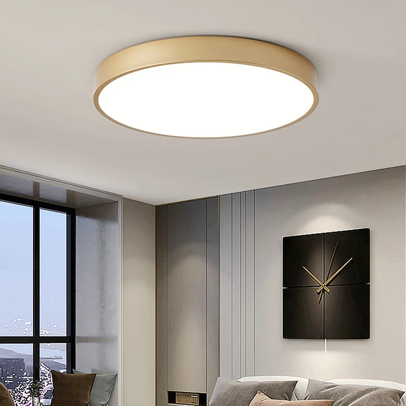 Macaron LED Nordic Ceiling Light, Modern Minimalist Design – Caspri
