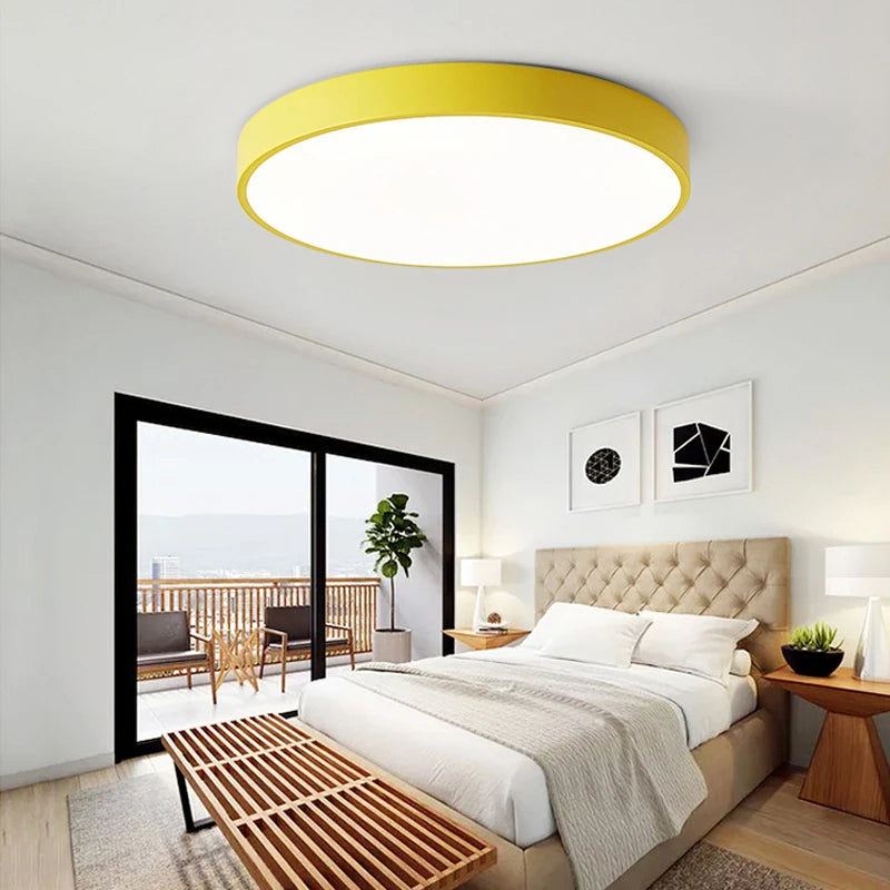 Macaron LED Nordic Ceiling Light, Modern Minimalist Design – Caspri