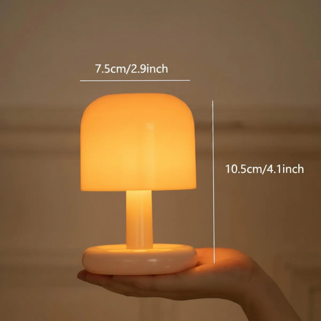 Mini Sunset Lamp USB Rechargeable, Mushroom Style LED Night Light – Caspri
