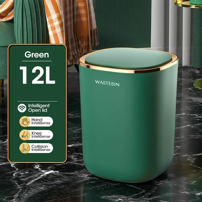 Bathroom Bin Sensor 12L IPX5 Slim Hands Free - Caspri