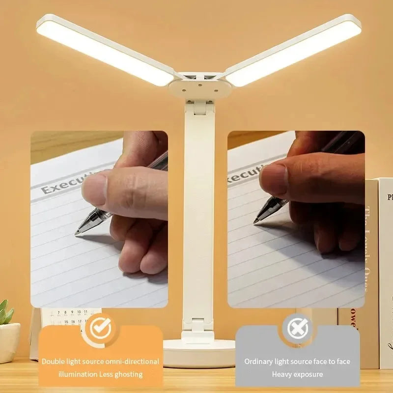 USB Rechargeable LED Desk Lamp, Foldable & Dimmable – Caspri
