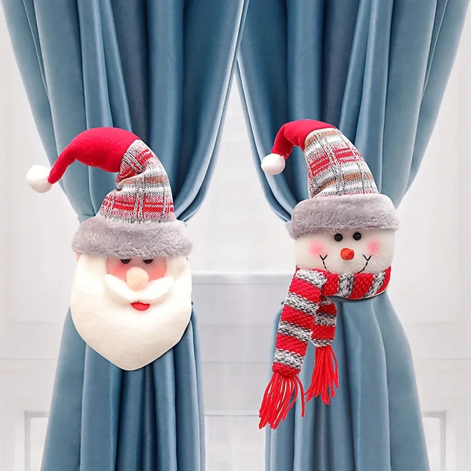 Christmas Curtain Buckle Decor For Festive Window Makeover - Caspri