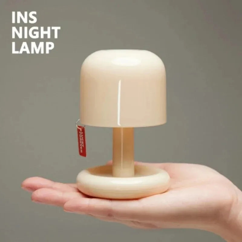 Mini Sunset Lamp USB Rechargeable, Mushroom Style LED Night Light – Caspri