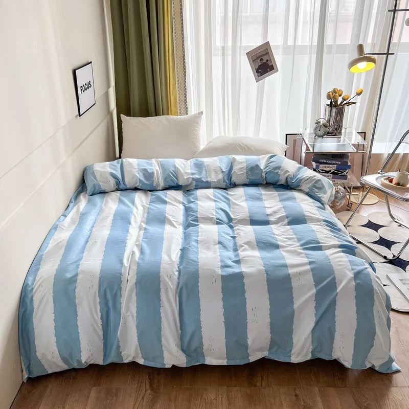 Striped Duvet Cover, Modern Skin-Friendly Bed Linen – Caspri