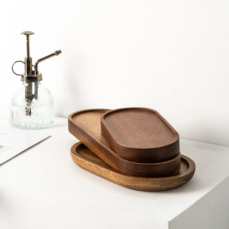 Wooden Serving Tray Plate Multi-Purpose Kitchen – Caspri