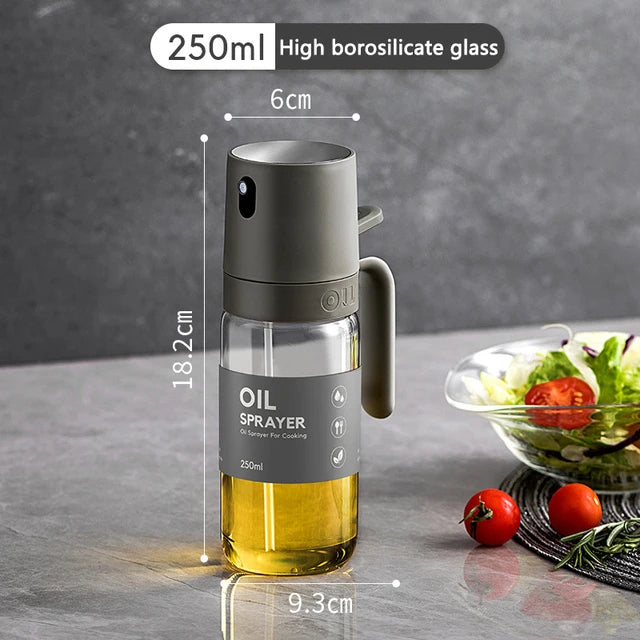 Oil Spray Bottle 250 ml, Borosilicate Glass Olive Oil Mister – Caspri